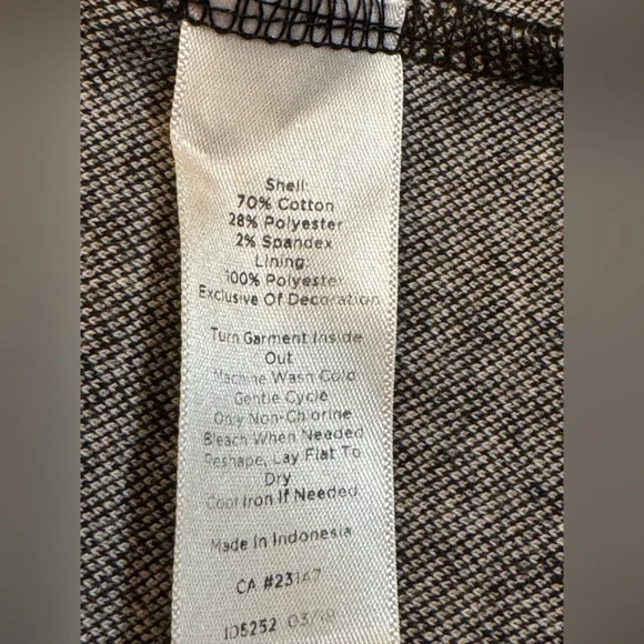 Talbots Black and White Checkered Midi Dress - Picture 6 of 7